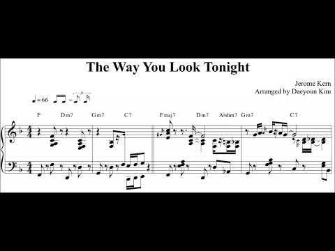 [Jazz Standard] The Way You Look Tonight (sheet music)
