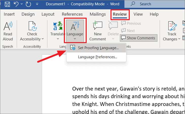 How To Change Language In Microsoft Word