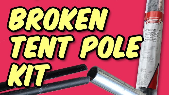 How To Repair A Broken Tent Pole Section - Youtube