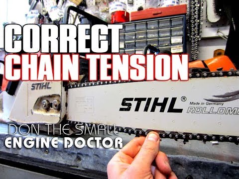 How-To Properly Adjust The Chain Tension On Your Chainsaw - Video - Youtube