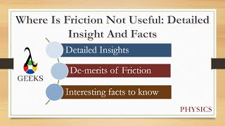 Where Is Friction Not Useful: Detailed Insight And Facts - Youtube