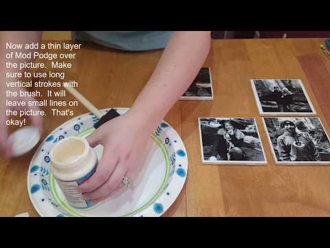 DIY Picture Coasters!  Great Personalized Gift Idea!