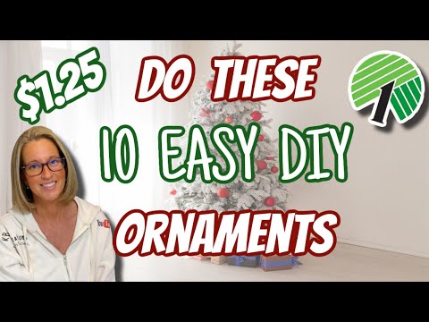 Do these 10 EASY DIY ORNAMENTS for your TREE 2022 Dollar tree DIY Ornaments