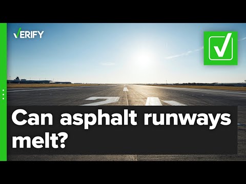 Yes, hot weather can damage asphalt runways