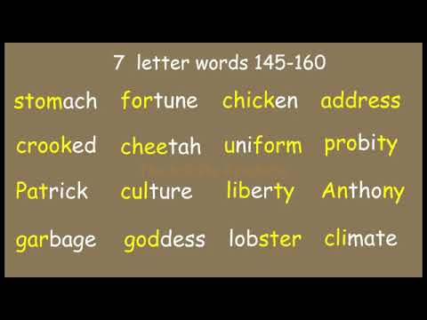 7-Letter Words: Phonetic Sounds & Letter Breakdown| Clear Pronunciation| Decoded | 200 words