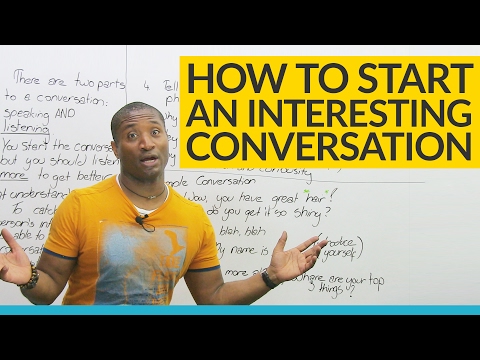 How to start a conversation: 5 things to say after