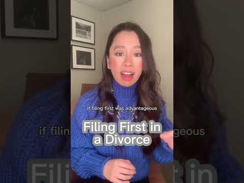 Filing For Divorce First, Does It Matter