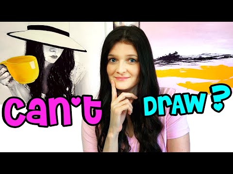How to Paint if you CAN’T Draw 🎨 Acrylic Painting Tips for Beginners