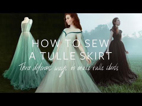 How to Sew a Tulle Skirt - Three different ways I use to make my Tulle Skirts.